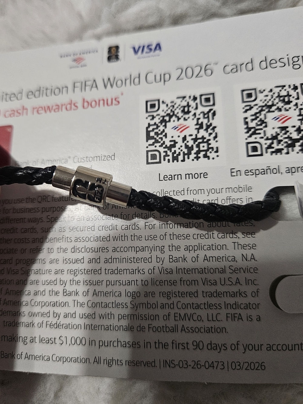 FIFA World Cup 26 Bank of America Mascot Fan Band Charm Bracelet NWT - Picture 4 of 4